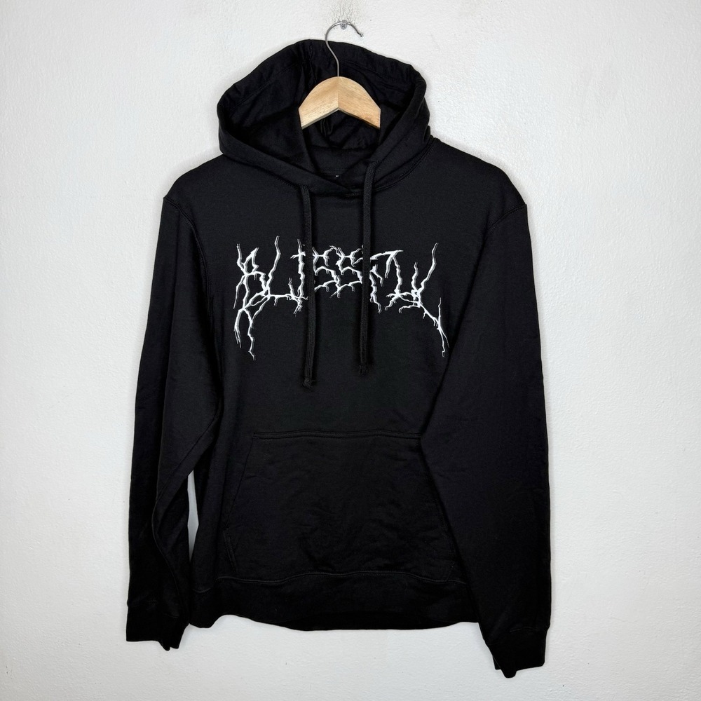 Blissful Clothing‎ Black White Hoodie Sweatshirt Men's Medium